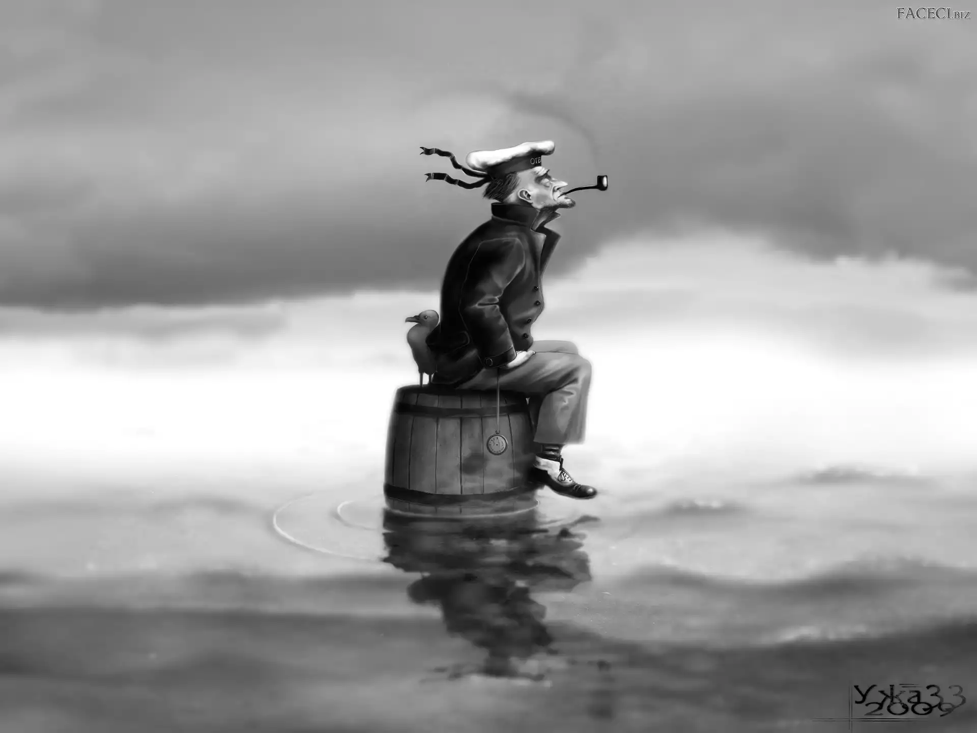 Fajka, Marynarz, Beczka