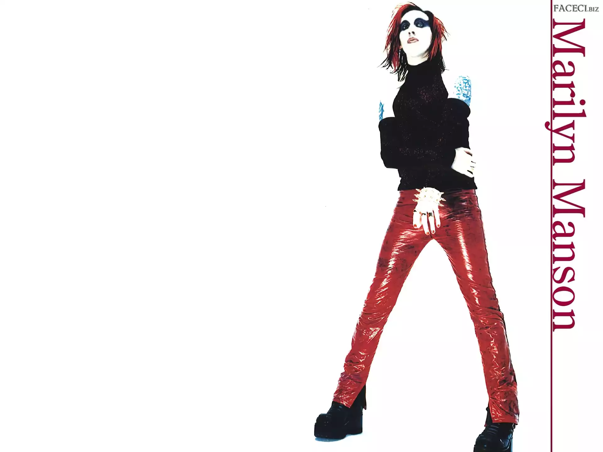 Spodnie, Brian Hugh Warner, Czerwone